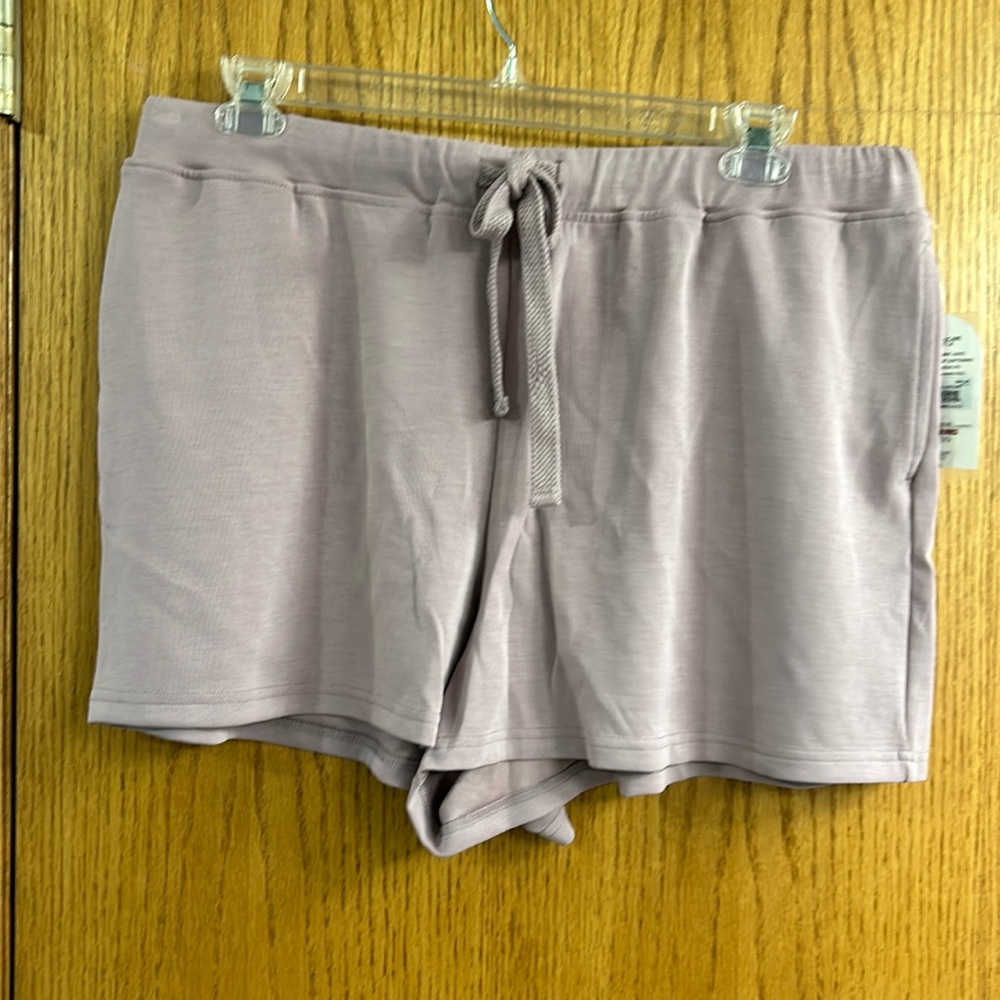 Lilac plus size shorts